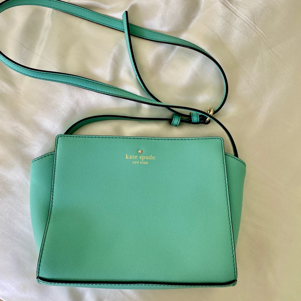 Kate Spade Tiffany blue turquoise shoulder bag